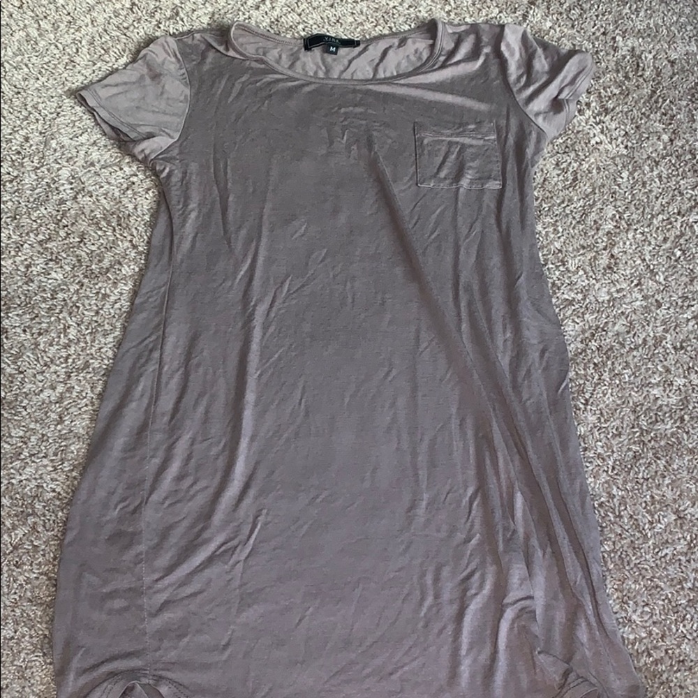 Comfy brown dress with pocket